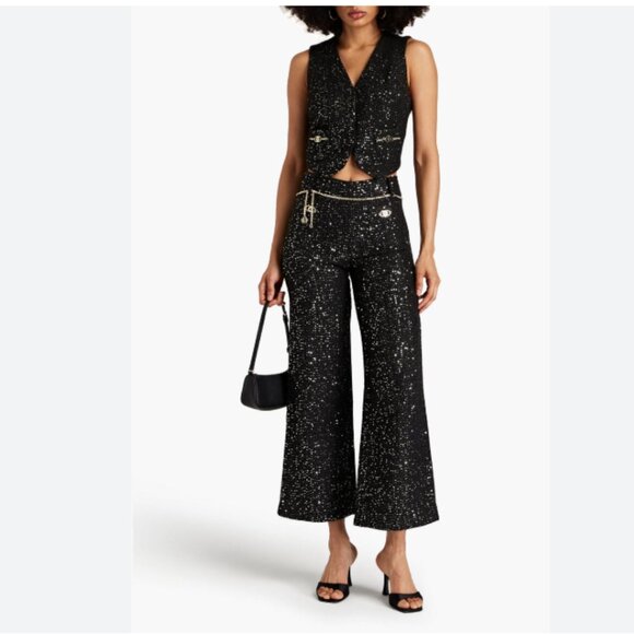 NWOT Maje Sequin Pirosele Tweed Pants - Picture 1 of 4